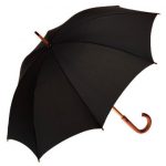 Clifton Classic Timber Black Umbrella